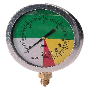 PRESSURE GAUGE ISOMETRIC BOTTOM REAR CONNECTION