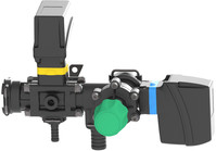 Main control valve with manual/ electric proportional valve and T5 fork connector.