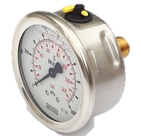 STANDARD DIAL PRESSURE GAUGE REAR BOTTOM ENTRY